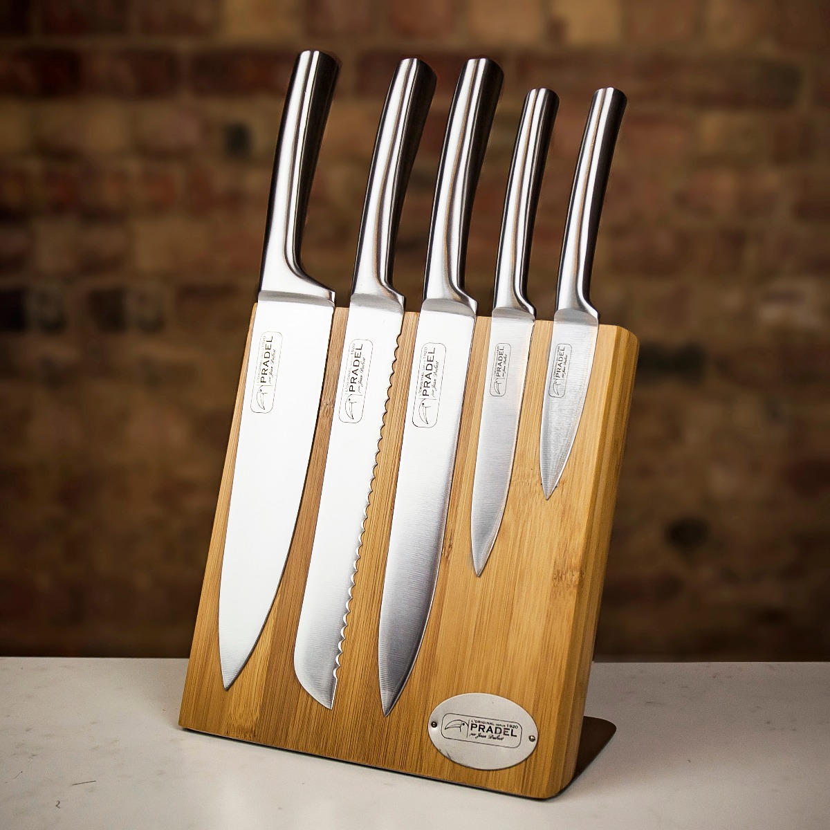 magnetic knife block set