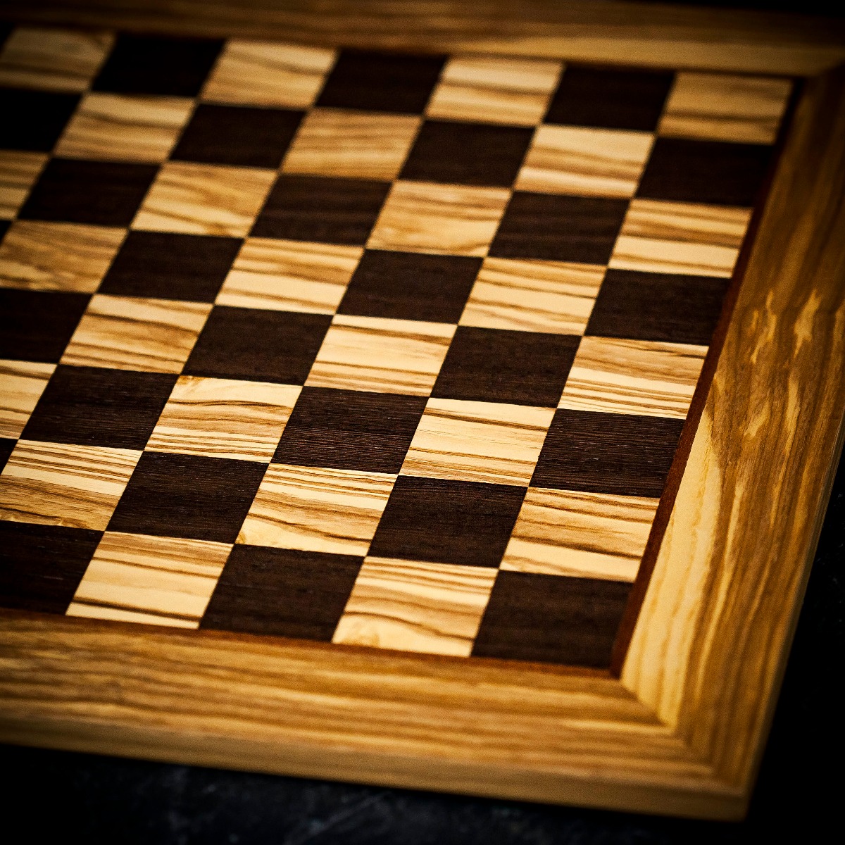 Rechapados Ferrer Deluxe Ash Burl Chess Board - Medium 45cm